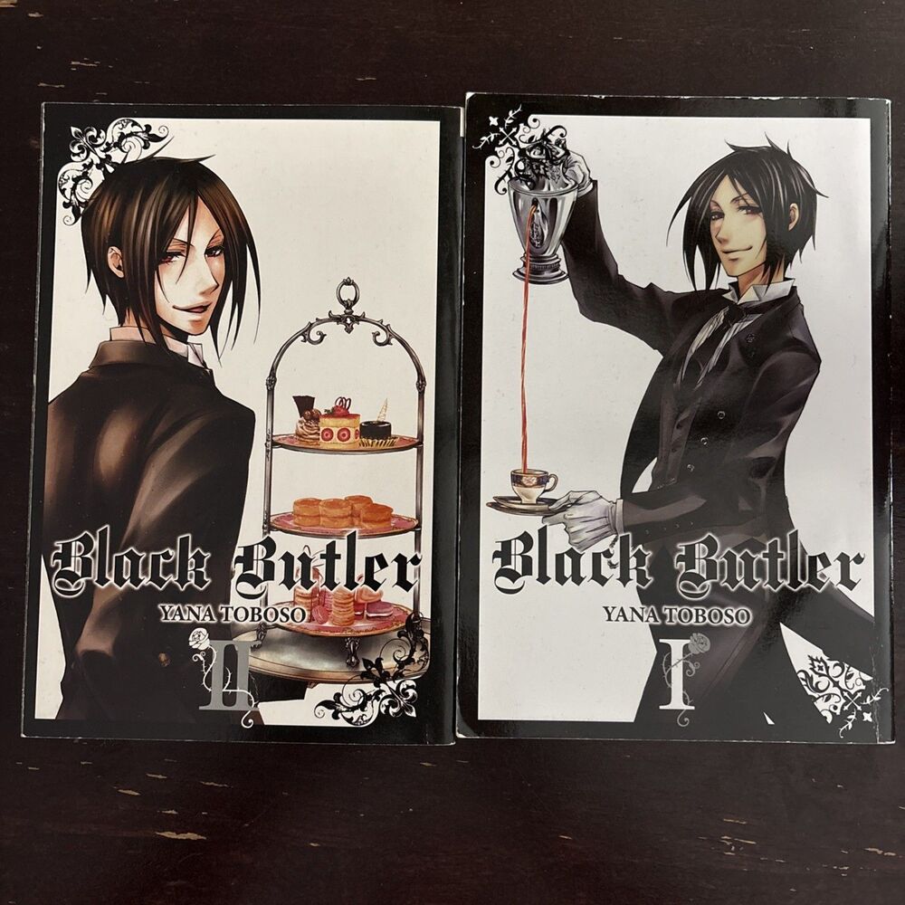Black Butler First Yen Press Editions Manga Volume Vol 1 & 2 Books Yana Toboso